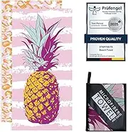 200 x 90 cm Microfibre Towel - Large Size Quick Drying Microfibre Beach Towels for adults, Sand-Free, Absorbentextra large Beach Towels for adults - Includes Storage Bag (1 Pack)