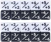 20pcs Acrylic Loyalty Dice Counters for Boys and Girls Math Educational Toys White Black Dice for School Gaming Parties
