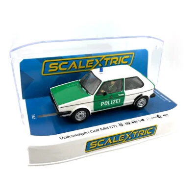 Scalextric C4572 Volkswagen Golf MK1 - Polizei Edition - 1/32 Slot Car