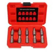 10Pcs Screw Extractor Set Damaged Broken Bolt Screw Extractor Hex Head Extractor