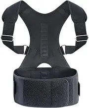 Corrector for Women and Men Back Brace Adjustable Kyphosis Comfortable Scoliosis Humpback Correction Belt Correct Assist Support Orthopedic,Black,XL