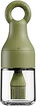 Oil Dispenser Bottle with Brush - Olive Container with Silicone Brush,Airtight Leak-Proof Oil Dispenser for Camping Grilling Home Bar Indoor Cooking Professional Kitchen Outdoor