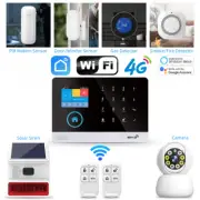 4G Wifi Wireless Home Alarm System Smart Safety Protection Camera Anti-theft Lot