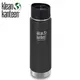 丹大戶外 美國【Klean Kanteen】新款 20盎司寬口保溫不鏽鋼水壺 592ml/口徑54mm 採用18/8食品級不鏽鋼/無雙酚A K20VWPCC-SB 消光黑