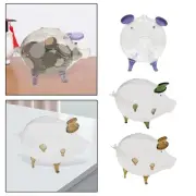 Piggy Bank Small Pig Saving Money Box Desktop Crafts Tiny Bottle Canister for