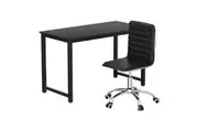 Artiss Computer Desk With Executive Office Chair 120cm Black