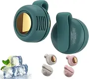 Small Clip Fan, Portable Silent Mini Bladeless Fan Clip On, 3 Speeds Clip-on Fans For Shirt, Mini Whirlwind Fans For Waist Clips (Green)
