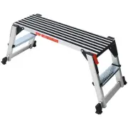 330lbs Aluminum Platform Non-Slip Drywall Step Folding Work Bench Stool Ladder