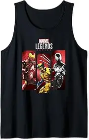 [Marvel] Legends Series Iron Man Wolverine Spider-Man Box Up Tank Top