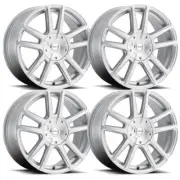 (Set-4) Raceline Encore Silver 16X7 4X100/4X108 +40mm wheels rims 16 inch (for: Suzuki)