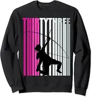 [X.Style] Womens 33rd Archery Birthday Archer Queen Bow Arrow Sweatshirt ds2244 Sweater (L) Black