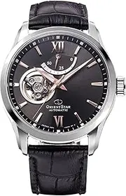 [ORIENT STAR] RK-AT0007N Men's Automatic Watch, Semi-skeleton, Mechanical, Made in Japan, Open Heart, Brown, Dial Color - Grey, Modern