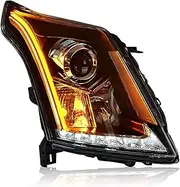 Headlight assembly modified LED daytime running light LED streamer turn signal LED headlight assembly Compatible with 2010-2014 Dirac SRX
