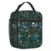 i2722 Halloween Haunted Mansion Insulated Lunch Tote Bag Grimace Ghost Resuable Cooler Thermal Bento Box Work School swg3954