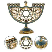 Nine-headed Candlestick Office Hanukkah Holder for Taper Wedding Base