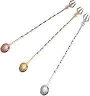 UTHCLO 3pcs Cocktail Stirrers Mixing Spoons for Home Bar for Tea and Cocktails Easy to Clean and Use