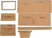 Respicefinem Short Wallet Pattern Acrylic Template Stencil Ideal for DIY Handmade Leather Crafts Lightweight Easy to Store with 11 Ratio Strong Weather High Impact and Good