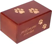 Wooden Pet Memorial Urn for Dog and Cat Ashes Durable Pet Cremation Urn Elegant Wooden Holder for Pet Remembrance Lightweight Design for Easy Transport