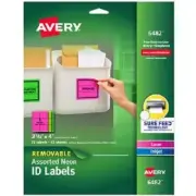 Avery Removable Multipurpose Labels, Sure Feed Technology, 3-1/3 in x 4 in, Asso