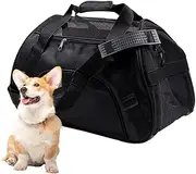 Pet Travel Carrier | Foldable Cat Bag Transport Dog Carrier | Portable Breathable Carrying Case with Adjustable Shoulder Strap for Puppy Kitten