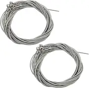 Binxind 8 Pcs Stainless Steel Bass Strings Parts Accessories Guitar String Silver Plated Gauge Bass Accessories