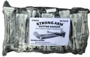 Quick Screw 5" 50 Pack Heavy Duty Hidden Rain Gutter Bracket Hook hangers w/Clip