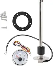 X AUTOHAUX 250mm Fuel Sending Unit and Gauge Kit 240-33 Ohms 9.9" Boat Fuel Tank Sending Unit Fuel Water Level Sensor and Fuel Gauge for Boat Car Truck RV