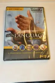 Sealed NIP Webster's American Sign Language Dictionary CD Rom