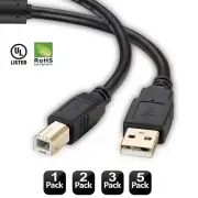 USB 2.0 A To B Male Adapter Data Cable For Epson Canon HP Printer Scanner lot
