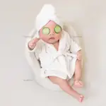 兒童攝影裝 兒童攝影服裝影樓寶寶照服飾嬰兒百天拍照寫真衣服新生兒白色浴袍