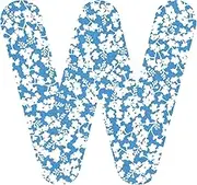 Liberty Ferguson C "W" Upper Letter Applique, 2 Inch