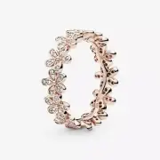 Pandora Rose Gold Plated With CZ Daisy Flower Ring 180934CZ-52 - Ring Size 6