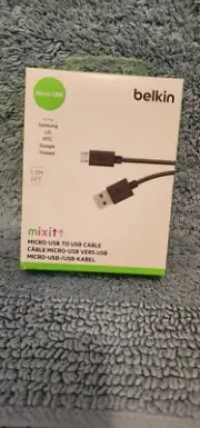 BELKIN MIXIT Micro-USB to USB Charging / Sync Cable 4 ft White