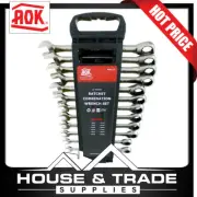 AOK Spanner Set 12 Piece 72T One Way Gear Ratchet RSK-12