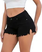 [Generic] Womens Summer Shorts Baggy Trendy Relaxed Fit Hiking Comfy Shorts 2025 for Yoga Lounge Running, C-black, Small