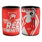 Sydney Swans AFL Bottle Opener Keyring and Beer Can Bottle Cooler Stubby Holder