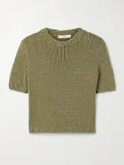[Co] Co - Cotton-blend Sweater - Green - x small x small Green