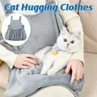 Kangaroo Style Pet Grooming Apron Nonstick Cat Hair Bib for Safe Grooming Suit