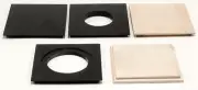 1 LENS BOARD 3" x 3" for earliest GRAFLEX 3A, made of Solid Maple wood, Black