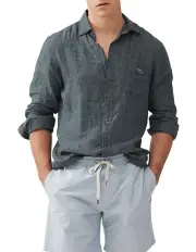 [Rodd & Gunn] Coromandel 2 Long Sleeve Sports Fit Shirt in Ash