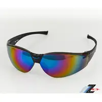 在飛比找momo購物網優惠-【Z-POLS】帥氣有型質感黑框搭配七彩電鍍運動太陽眼鏡(抗