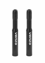 Venzo Bike Bicycle Alloy Presta Valve Extensions - Length 48mm