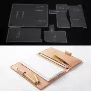Acrylic note book case Template Leather craft Pattern model stencil BBX-123