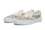 VANS CLASSIC SLIP-ON UNISEX MEN SIZE 8 = WOMEN SIZE 9.5 SHOES SKULL BANDANA NEW