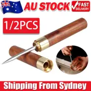 1/2PCS 9" Stainless Steel Ice Pick with Wooden Handle and Sheath Kitchen Tool