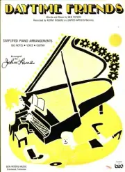 KENNY ROGERS DAYTIME FRIENDS SHEET MUSIC-SIMPLIFIED PIANO-BIG NOTES/VOICE/GUITAR