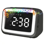 Kids Alarm Clock with Bluetooth Speaker for Bedroom, Ok to Wake Alarm Clock7855