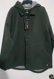 Vans Sanderson MTE 2 Coaches Jacket Waterproof Green Men's Large New With Tags
