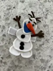 Olaf Hairclip Handmade Frozen