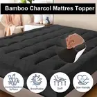 Bamboo Charcoal Pillowtop Matress Topper Protector Cover Pad Underlay QB/KB/DB